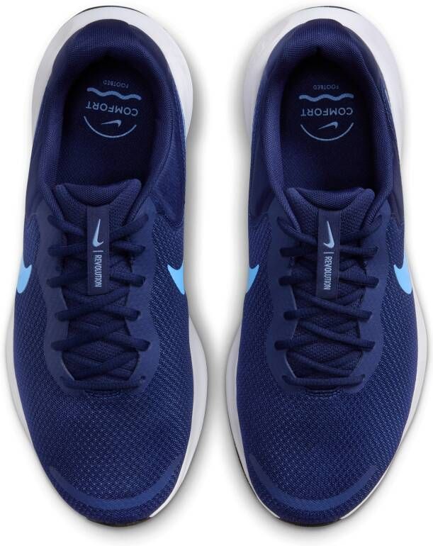 Nike Revolution 7 hardloopschoenen voor heren (extra breed straat) Blauw