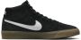 Nike Hoge Bruin Skate Schoenen Zwart Wit Black Dames - Thumbnail 4