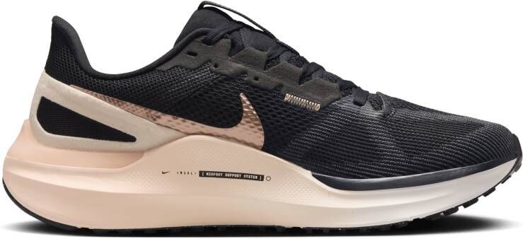 Nike Structure 25 hardloopschoenen voor dames (straat) Zwart