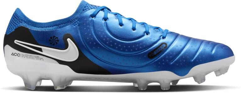 Nike Tiempo Legend 10 Elite low top voetbalschoenen (stevige ondergrond) Blauw