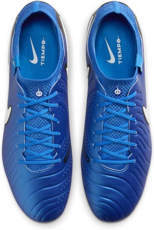 Nike Tiempo Legend 10 Elite low top voetbalschoenen (stevige ondergrond) Blauw