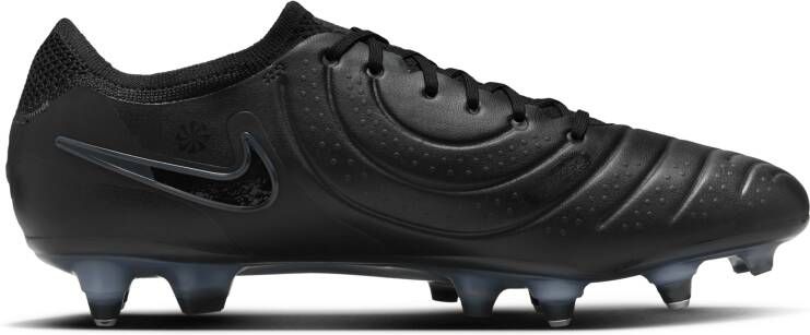 Nike Tiempo Legend 10 Elite low top voetbalschoenen (zachte ondergrond) Zwart