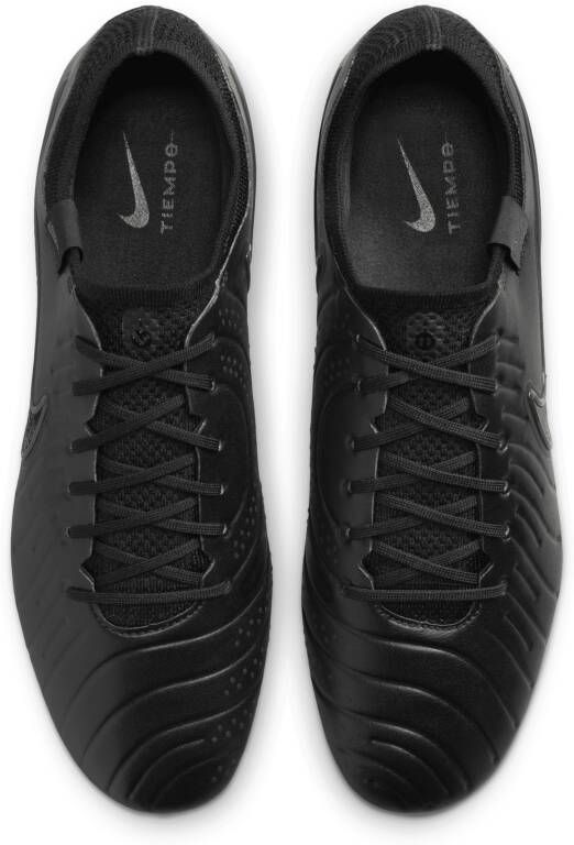 Nike Tiempo Legend 10 Elite low top voetbalschoenen (zachte ondergrond) Zwart