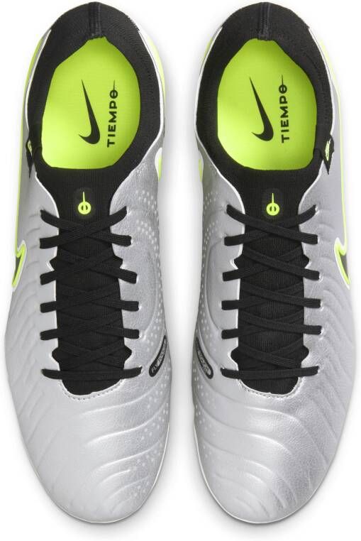 Nike Tiempo Legend 10 Pro low top voetbalschoenen (stevige ondergrond) Grijs