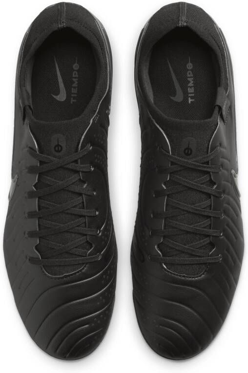 Nike Tiempo Legend 10 Pro low top voetbalschoenen (stevige ondergrond) Zwart