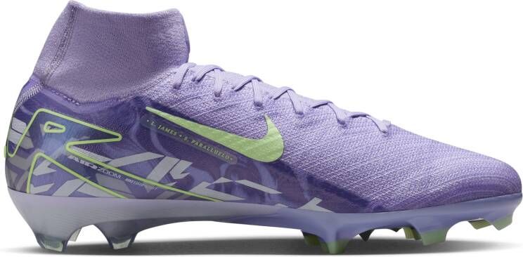 Nike United Mercurial Superfly 10 Elite high-top voetbalschoenen (stevige ondergrond) Paars