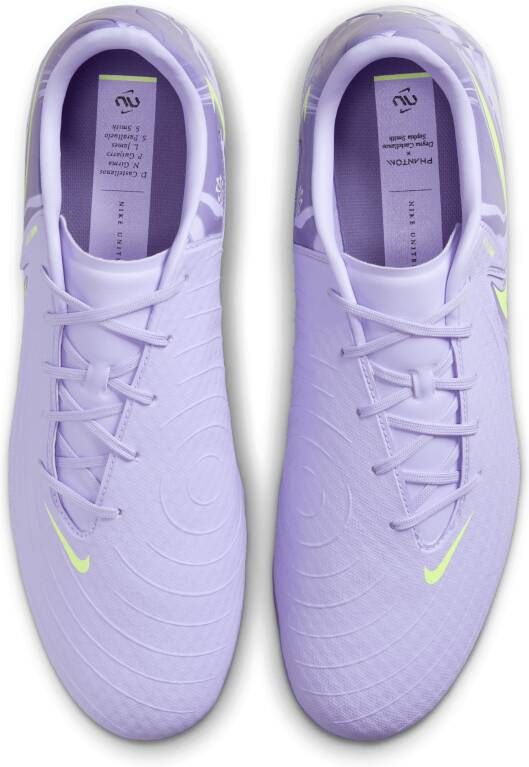 Nike United Phantom GX 2 Academy low-top voetbalschoenen (meerdere ondergronden) Paars