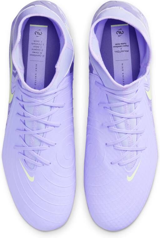 Nike United Phantom Luna 2 Academy high-top voetbalschoenen (meerdere ondergronden) Paars