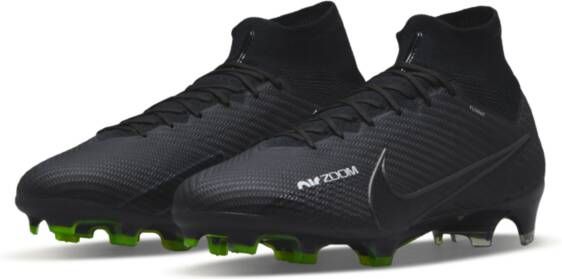 Nike Mercurial Superfly 9 Elite voetbalschoenen (stevige ondergrond) Zwart