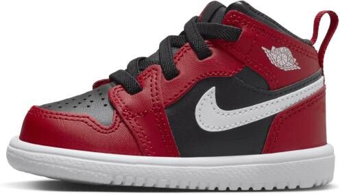 Jordan 1 Mid Alt schoenen voor baby's peuters Zwart