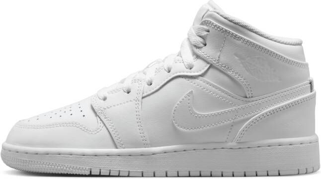 Jordan 1 Mid Kinderschoenen Wit