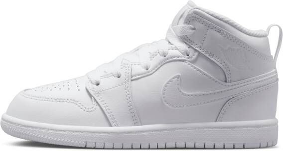 Jordan 1 Mid Kleuterschoen Wit