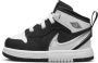 Jordan 1 Mid RM EasyOn schoenen voor baby's peuters Zwart - Thumbnail 1