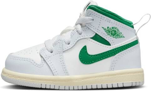 Jordan 1 Mid Schoenen voor baby's peuters Wit