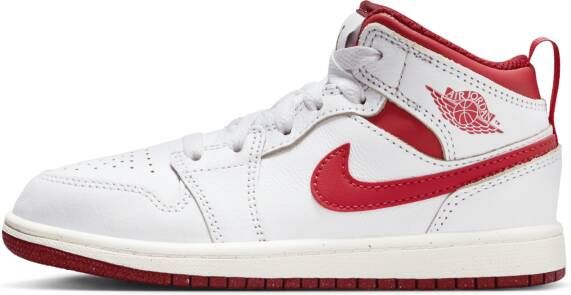 Jordan 1 Mid SE kleuterschoenen Wit