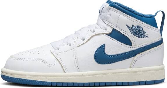 Jordan 1 Mid SE kleuterschoenen Wit