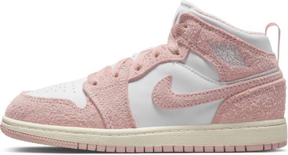 Jordan 1 Mid SE kleuterschoenen Wit