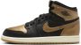 Jordan 1 Retro High OG 'Black and Gold' kleuterschoenen Zwart - Thumbnail 1