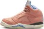 Jordan 5 Retro Sp X Dj Khaled (Ps) Crimson Bliss Leche Blue-Sail Schoenen pre school DV4980-641 - Thumbnail 1