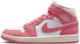 Jordan Wmns Air 1 Mid Basketball Schoenen white sea coral atmosphere sail maat: 37.5 beschikbare maaten:37.5 - Thumbnail 1