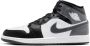 Jordan Mid Zwart Wit IJzer Grijs Sneakers Black Heren - Thumbnail 1