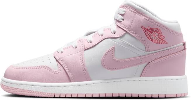 Jordan Air 1 Mid Kinderschoenen Roze