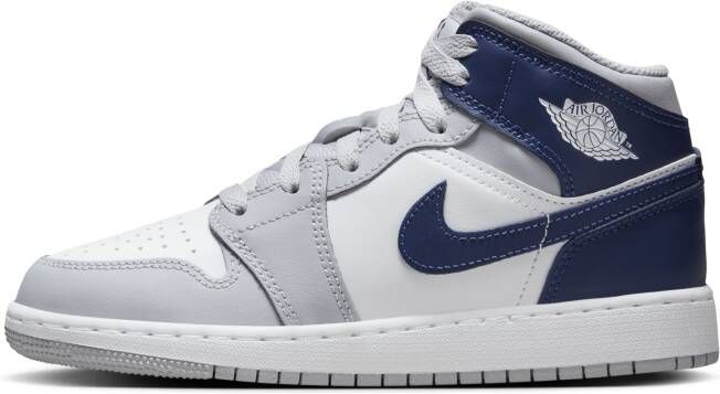 Jordan Air 1 Mid Kinderschoenen Wit