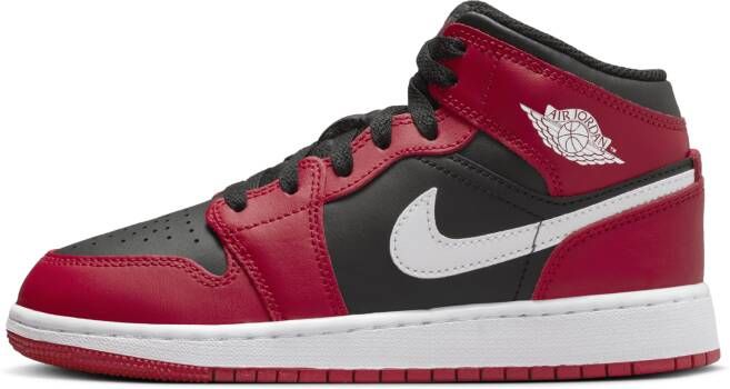 Jordan Air 1 Mid Kinderschoenen Zwart