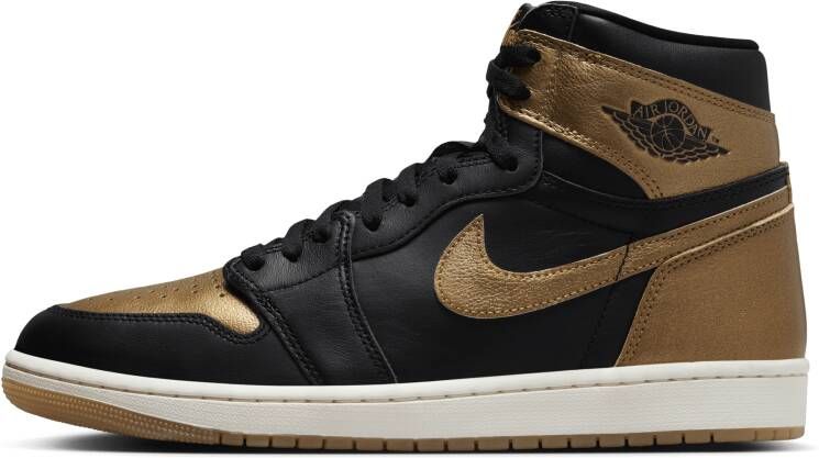 Jordan Air 1 Retro High OG 'Black and Gold' herenschoenen Zwart