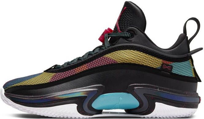 Jordan Air 36 Low Black Rush Pink Washed Teal Vivid Sulfur Schoenmaat 40 1 2 Basketball Performance Low DH0833 063