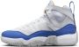 Jordan Hoge Top Basketbalsneaker Wit Blauw Oranje White Heren - Thumbnail 1