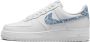 Nike Air Force 1 Low '07 Essential White Worn Blue Paisley (W) DH4406 - Thumbnail 2