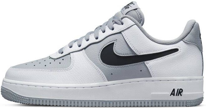 Nike Herenschoenen Air Force 1 '07 LV8 White Wolf Grey Black- Heren White Wolf Grey Black