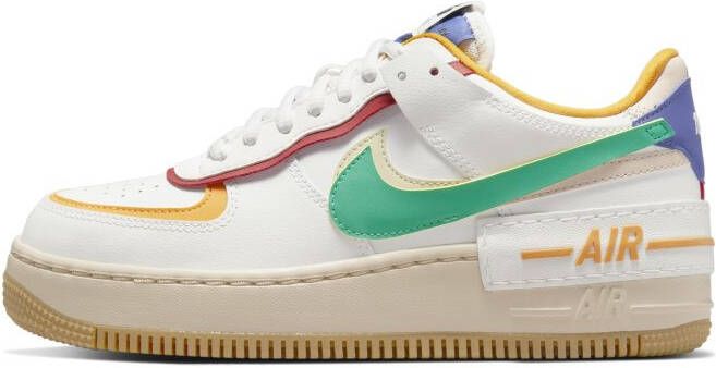 Nike W Air Force 1 Shadow Summit White Neptune Green Yellow Ochre Schoenmaat 36 1 2 Sneakers CI0919 118