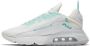 Nike 2090 Lage Schoen in Sail Wit Groen Multicolor Heren - Thumbnail 2