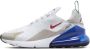 Nike Air Max 270 Heren Sneakers Sportschoenen Schoenen Wit-Blauw DV3731 - Thumbnail 2