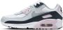 Nike Air Max 90 White Pink Foam Armoury Navy Wolf Grey- White Pink Foam Armoury Navy Wolf Grey - Thumbnail 3