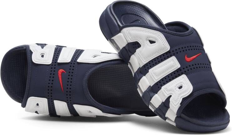 Nike Air More Uptempo Slippers voor heren Blauw