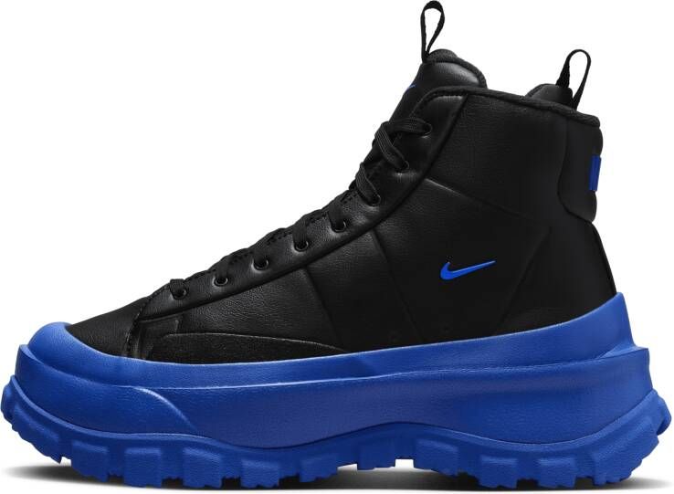 Nike Zwarte Mid-Top Veterschoen met Blauwe Accents Black Dames - Foto 1