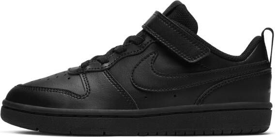 Nike Court Borough Low 2 Kleuterschoenen Zwart