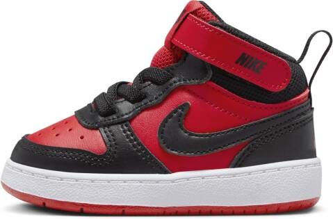 Nike Court Borough Mid 2 schoenen voor baby's peuters Rood