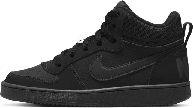 Nike Court Borough Mid Kinderschoenen Zwart