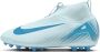 Nike Jr. Mercurial Superfly 10 Academy high top voetbalschoenen voor kleuters kids (kunstgras) Blauw - Thumbnail 1