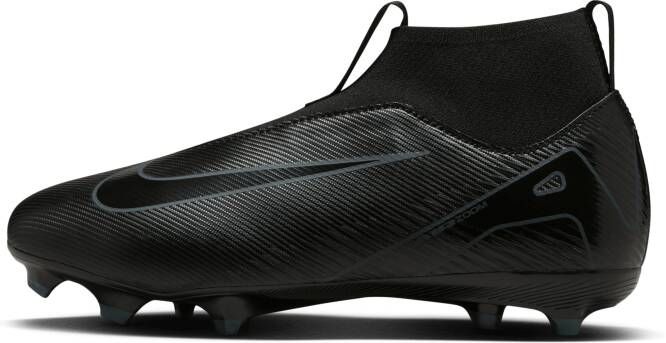 Nike Jr. Mercurial Superfly 10 Academy high-top voetbalschoenen voor kleuters kids (meerdere ondergronden) Zwart