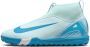 Nike Jr. Mercurial Superfly 10 Academy high top voetbalschoenen voor kleuters kids (turf) Blauw - Thumbnail 1