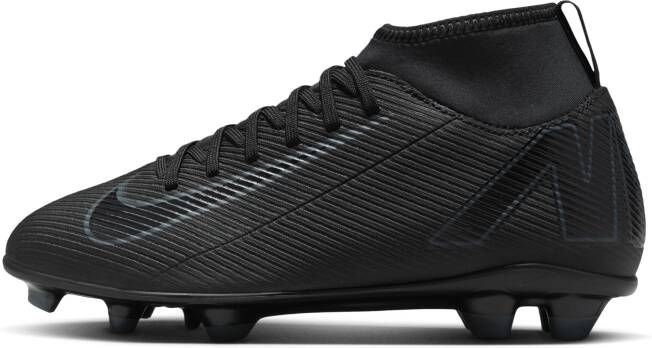 Nike Jr. Mercurial Superfly 10 Club high-top voetbalschoenen voor kleuters kids (meerdere ondergronden) Zwart