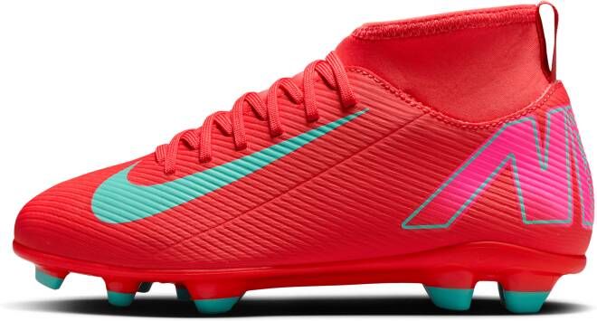 Nike Jr. Mercurial Superfly 10 Club high-top voetbalschoenen voor kleuters kids (meerdere ondergronden) Rood