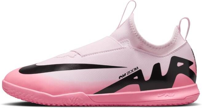 Nike Jr. Mercurial Vapor 15 Academy low-top zaalvoetbalschoenen voor kleuters kids Roze