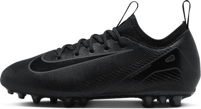 Nike Jr. Mercurial Vapor 16 Academy low top voetbalschoenen voor kleuters kids (kunstgras) Zwart