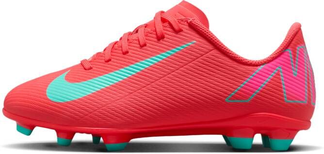 Nike Jr. Mercurial Vapor 16 Club low top voetbalschoenen voor kleuters kids (meerdere ondergronden) Rood